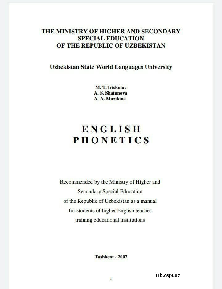English phonetics