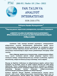 Аxborot-ta'lim muhitini shakillantirishga yo'naltirilgan aralash ta'lim