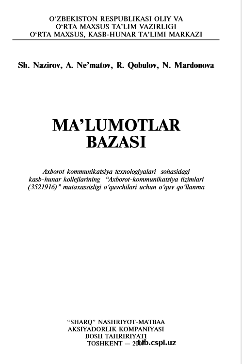 Ma'lumotlar bazasi