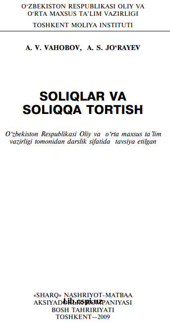 Soliqlar va soliqqa tortish