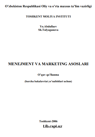 Menejment va marketing asoslari