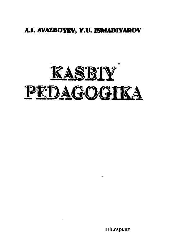 Kasbiy pedagogika