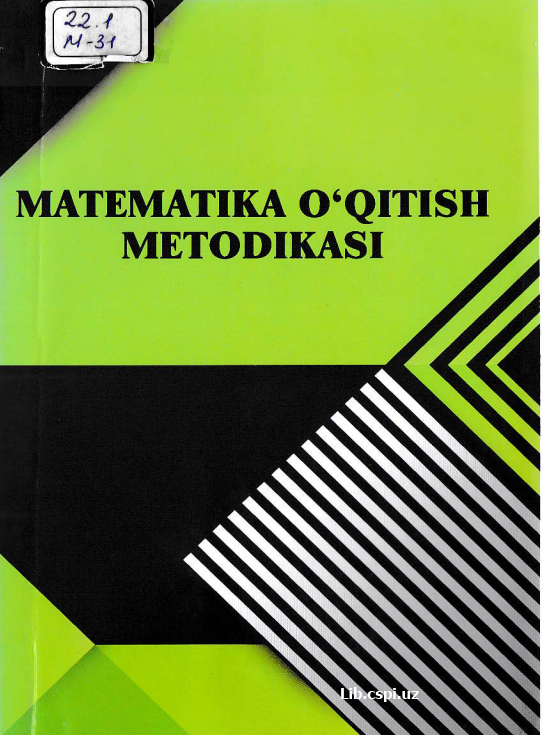 Matematika o'qitish metodikasi