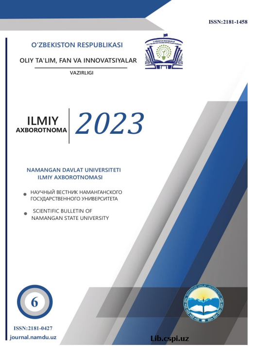 Nomutaxasslik ta'lim yo'nalishi talabalarning kimyoviy tafakkurni rivojlantirish metodikasi.