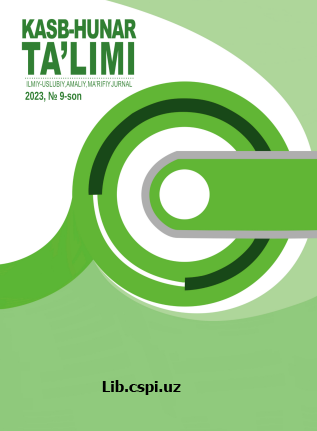 Talabalarning eksperimintal ko'nikmalarini rivojlantirish orqali kasb-hunarga yo'naltirish.