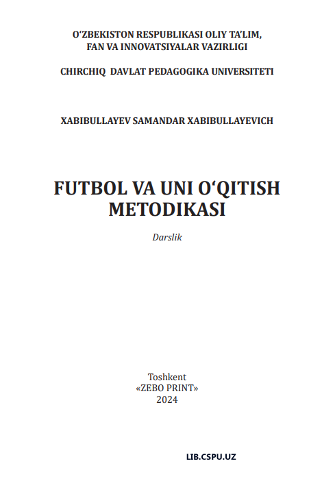 Futbol va uni o'qitish metodikasi