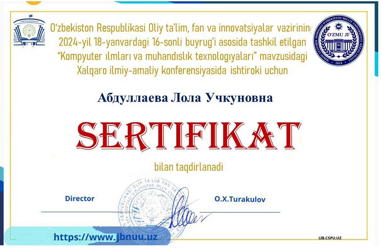 Kompyuter ilmlari va muhandislik texnologiyalari