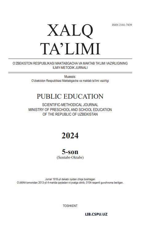 Umumta’lim maktablarida biologiya fanini o'qitishda blum taksonomiyasini qo'llash