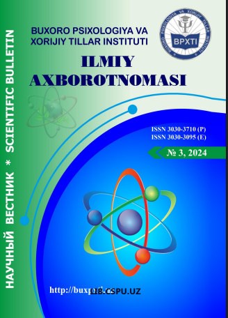 MAMLAKATIMIZ OLIMLARI TOMONIDAN OILADA OTA-ONA VA FARZANDLAR O‘RTASIDA MUOMALA MADANIYATINI ORGANILISHI