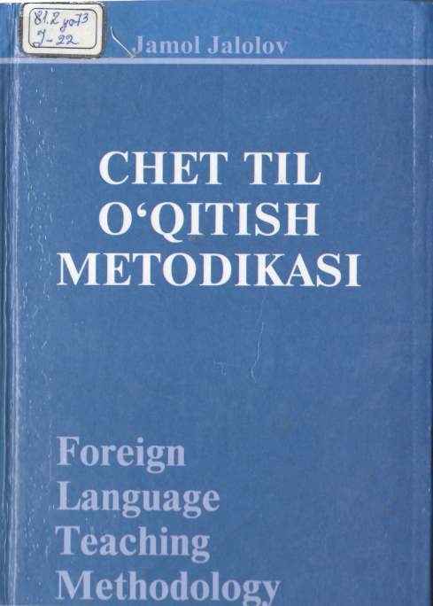 Chet til o`qitish metodikasi