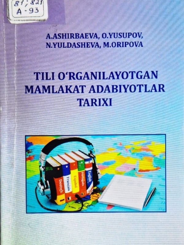 Tili o'rganilayotgan mamlakat adabiyotlar tarixi
