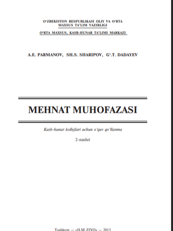 Mehnat muhofazasi