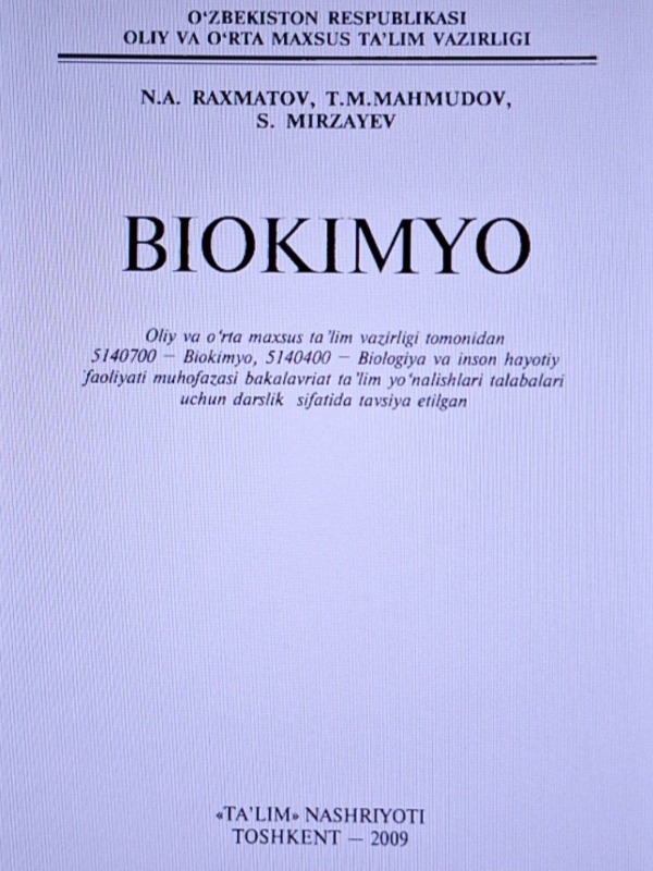 Biokimyo.