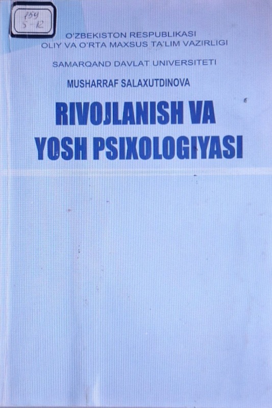 Rivojlanish va yosh psixologiyasi