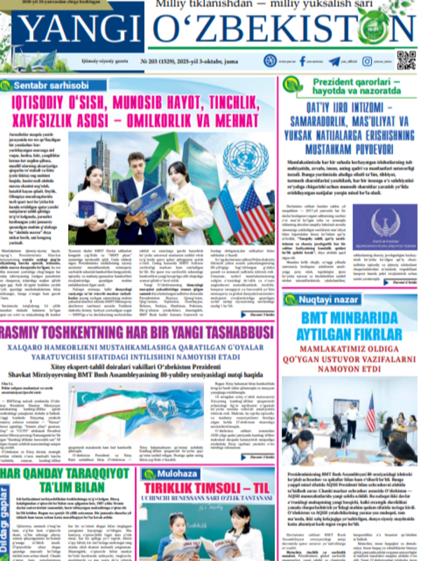 Ulug'vor maqsadlar sari.