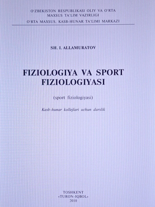 Fiziologiya va sport fiziologiyasi