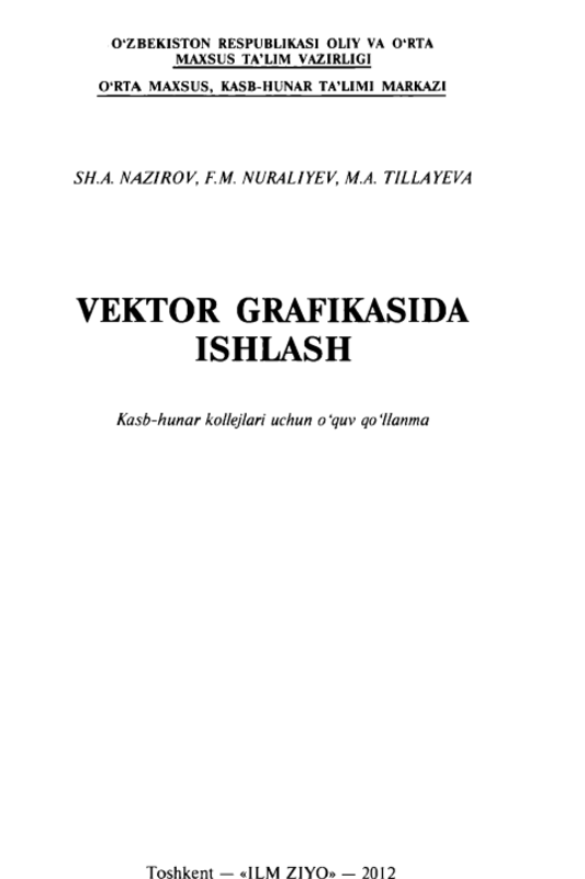 Vektor grafikasida ishlash