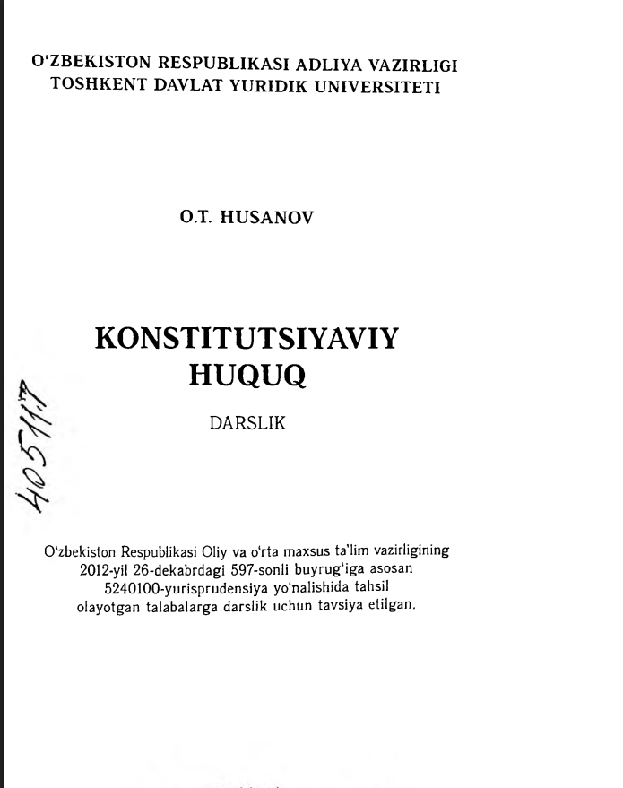 Konstitutsiyaviy huquq.