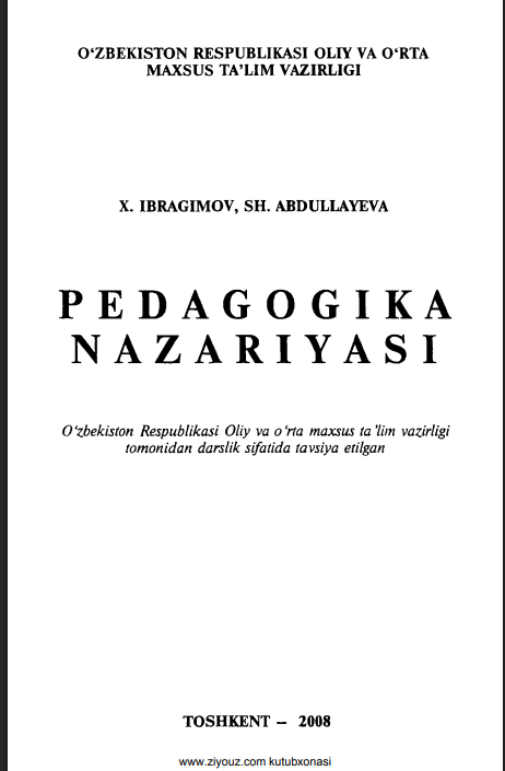 Pedagogika nazariyasi