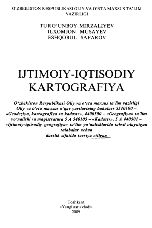 Ijtimoiy-iqtisodiy kartografiya