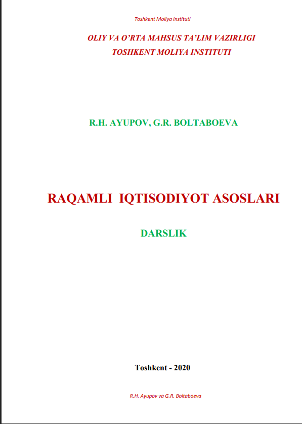 RAQAMLI  IQTISODIYOT ASOSLARI
