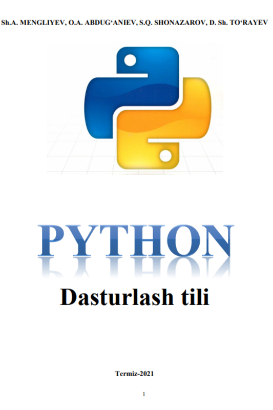 Dasturlash tili PYTHON