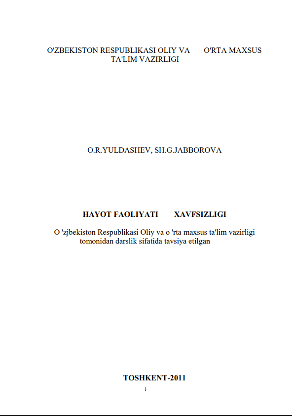 Hayot faoliyati xavfsizligi