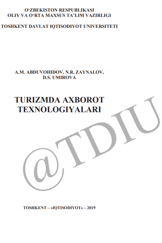 Turizmda axborot texnologiyalari