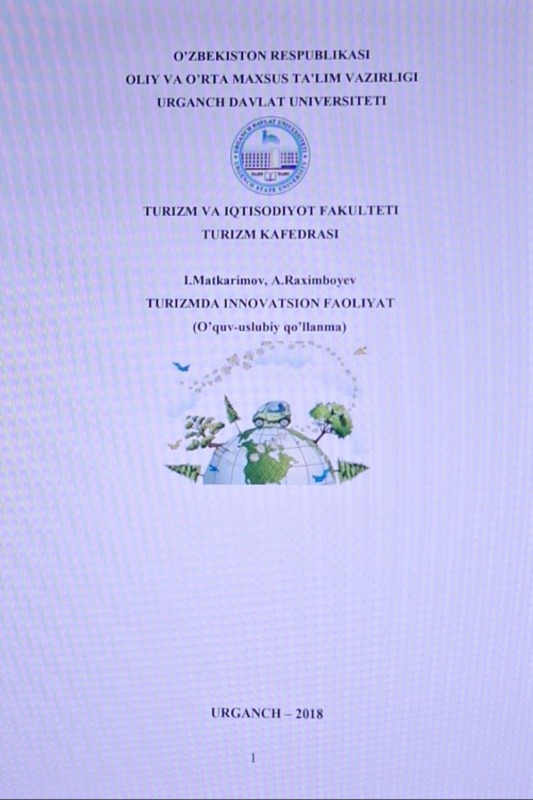 TURIZMDA INNOVATSION FAOLIYAT