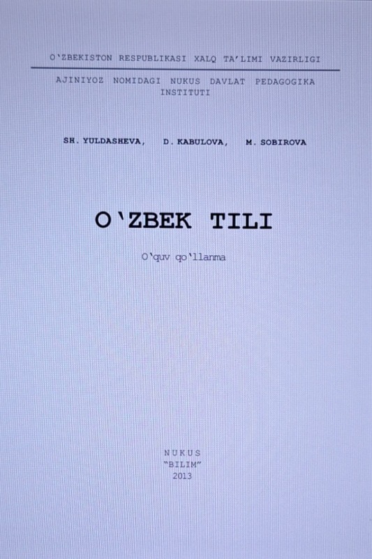 O`zbek tili