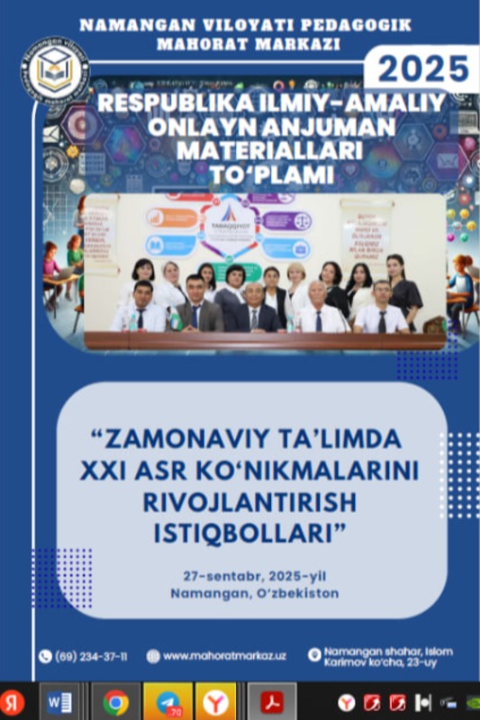 Taʻlim jarayonida forsayt metodlari orqali strategik va kreativ kompetensiyalarni rivojlantirish