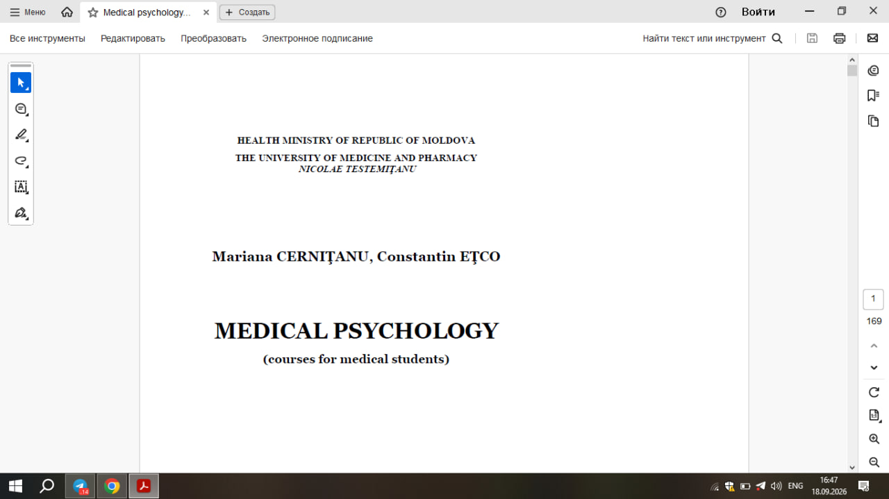 Medical psychology...