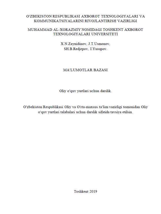Ma'lumotlar bazasi