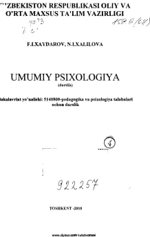 Umumiy psixologiya