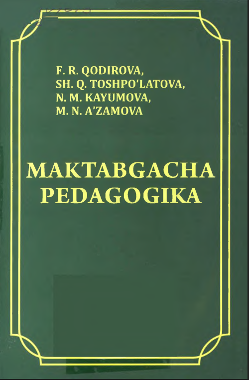 Maktabgacha pedagogika
