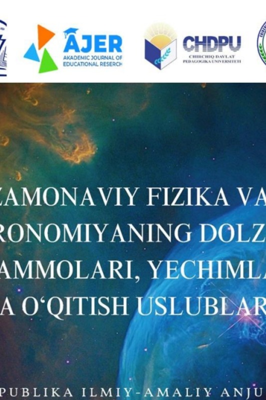 Ta'lim klasteri aharoitida fizika o'qitish metodikasi tamoillari va innovatsion pedagogik texnologiyalari