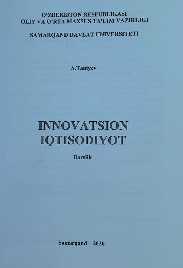 Innovatsion iqtisodiyot