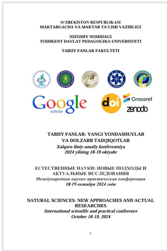 KOLLEKTOR HAVZALARINING PARAGENETIK PEDOTIZIMLARI HAMDA  ULARNING MELIORATIV SHAROITI