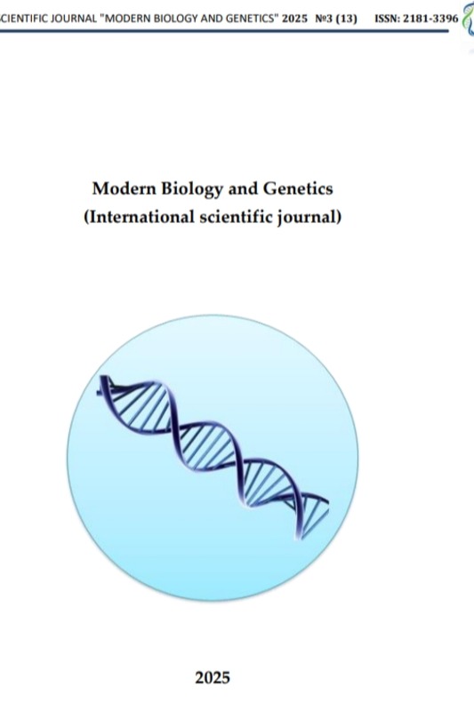 INTERNATIONAL SCIENTIFIC JOURNAL "MODERN BIOLOGY AND GENETICS" 2023 №1 (3)