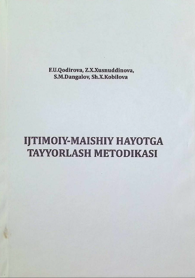 Ijtimoiy-maishiy hayotga tayyorlash metodikasi