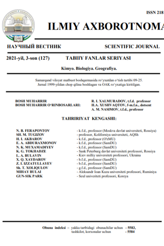Mahalliy xomashyolar hamda chiqindilar asosida olingan ionitga Cu2+ ionlarining soribsiya izotermasi