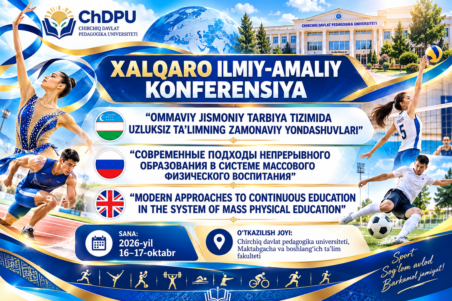 OMMAVIY JISMONIY TARBIYA TIZIMIDA UZLUKSIZ TA’LIMNING ZAMONAVIY YONDASHUVLARI