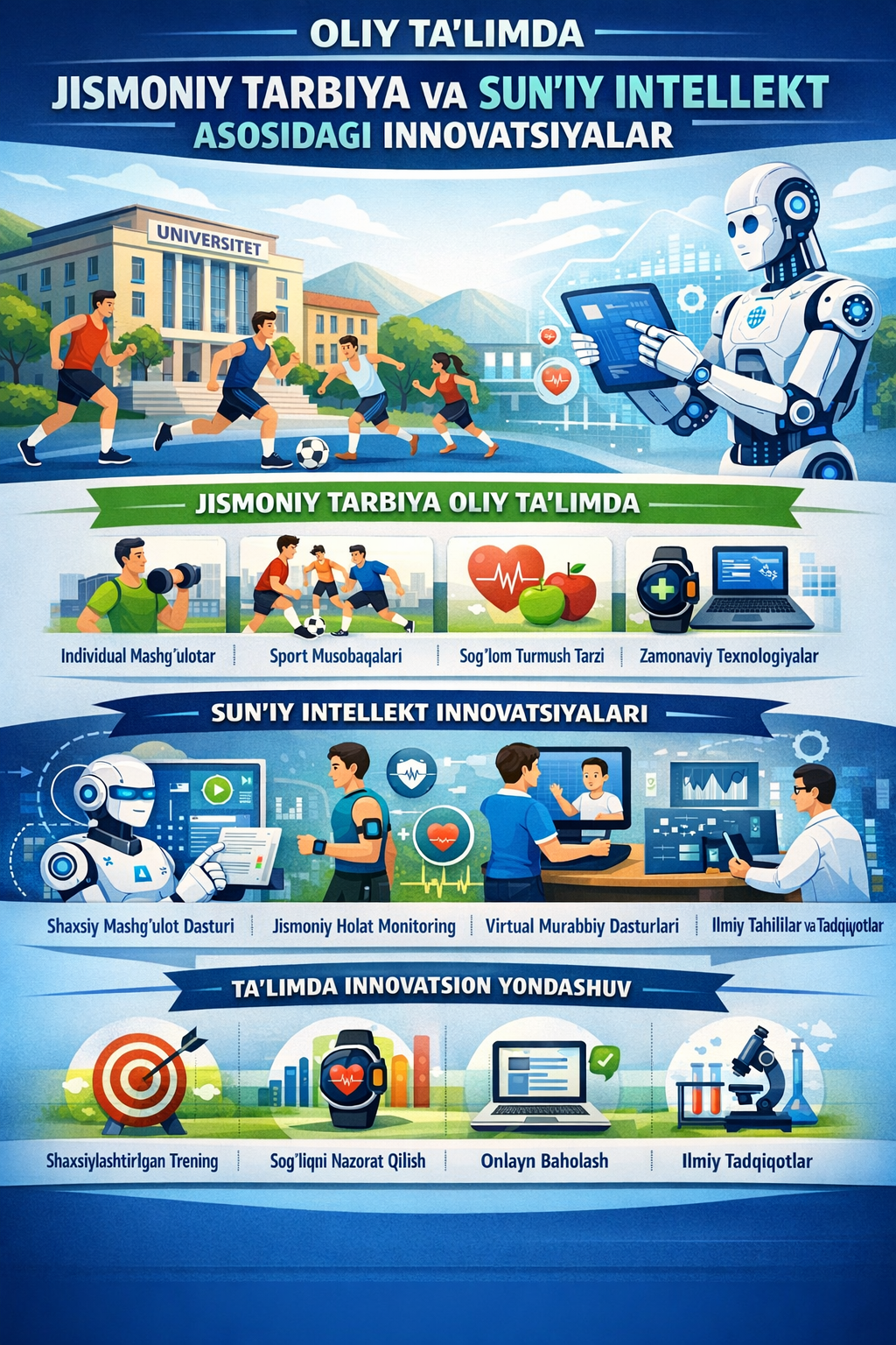 About “Jismoniy tarbiya va sportni rivojlantirish hamda sun’iy intellekt asosidagi innovatsiyalar"