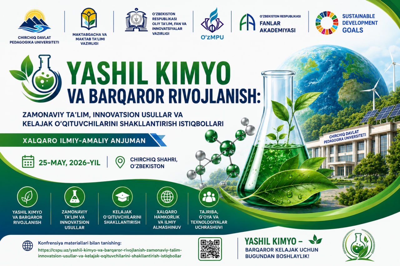 GREEN CHEMISTRY AND SUSTAINABLE DEVELOPMENT: MODERN EDUCATION, INNOVATIVE METHODS, AND PROSPECTS FOR PREPARING FUTURE TEACHERS