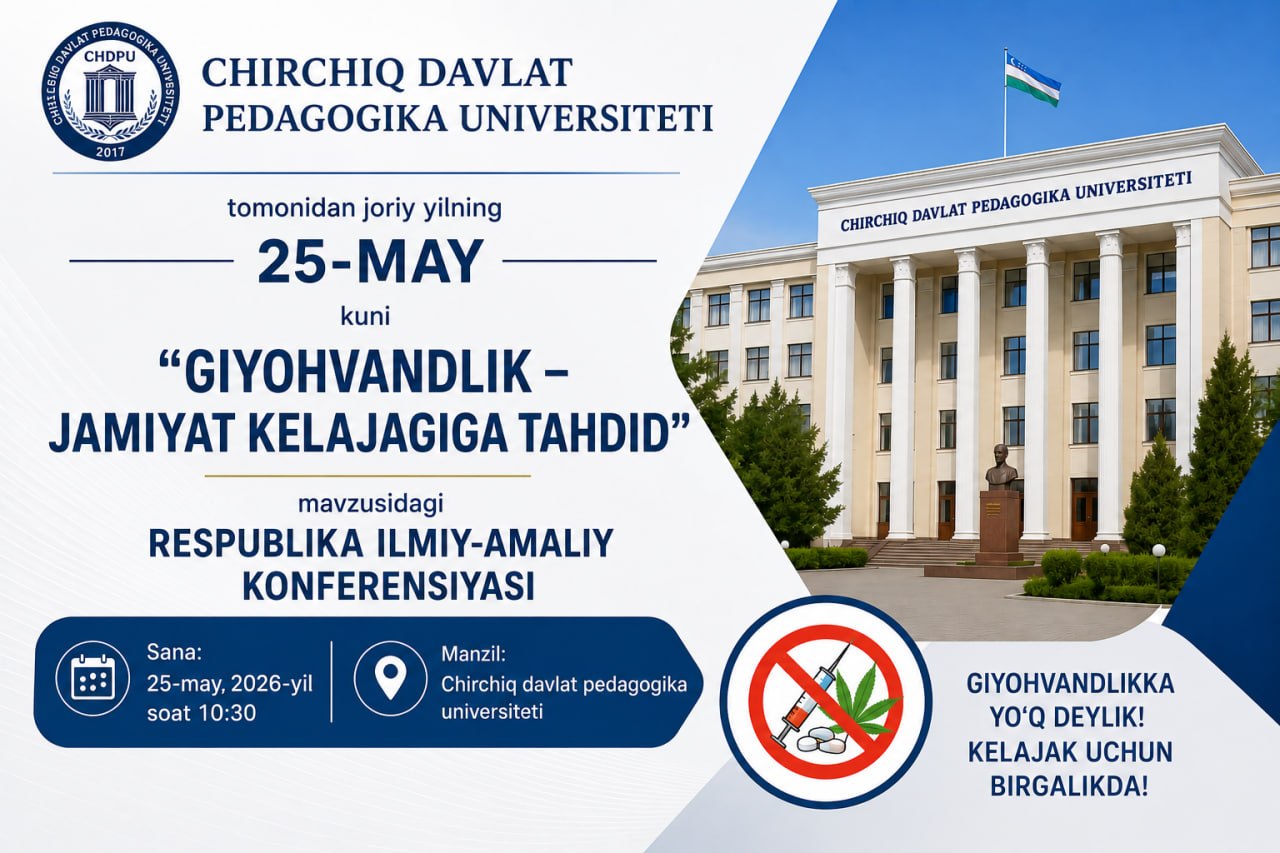 "Giyohvandlik-jamiyat kelajagiga tahdid"