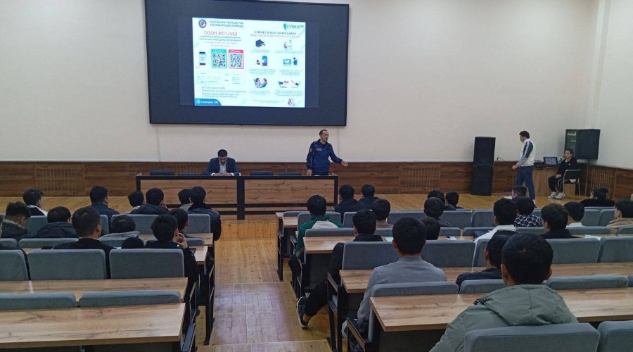 Chirchiq davlat pedagogika universitetida talabalar o‘rtasida “CYBER jinoyatdan ogoh bo‘ling” mavzusida davra suhbati tashkil etildi.