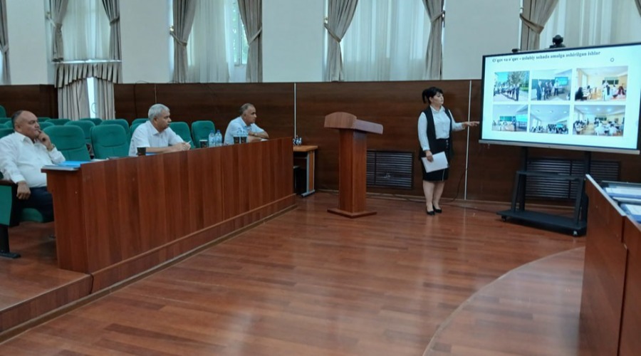 Tabiiy fanlar fakulteti dekan o'rinbosari hamda  tyutorlarining 2024/2025-o'quv yilining II_yarim yilligi davomida amalga oshirilgan ishlari bo'yicha hisoboti tinglandi.