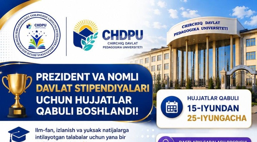 Prezident va nomli davlat stipendiyalari.