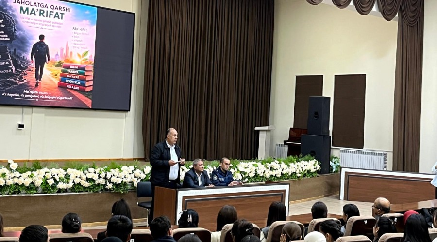 Giyohvandlik — kelajakka qöyilgan tuzoq: talabalar bilan yuzma-yuz muloqot