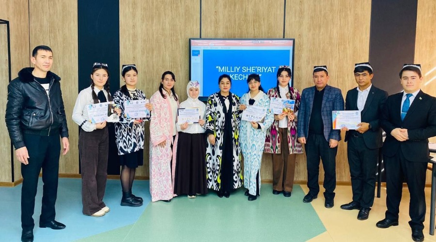 "Milliy sheriyat" kechasi tashkil etildi